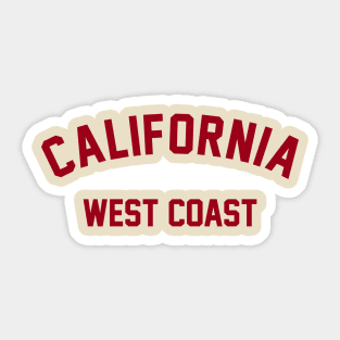 california west coast Sticker